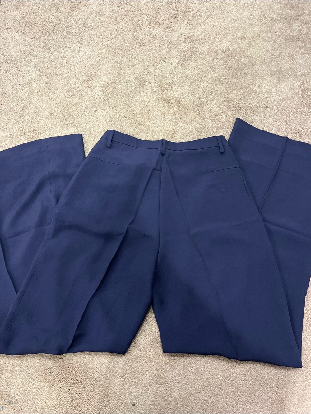 Victoria's Secret Navy Wide-Leg Tailored Trousers - Picture 3 of 3
